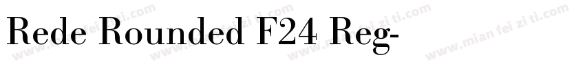 Rede Rounded F24 Reg字体转换